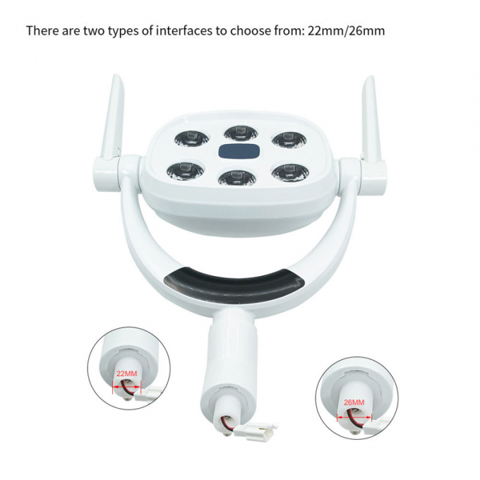 Led Dental 6 LED Dental Surgery Light - 30000 Lux Shadowless Oral Lamp