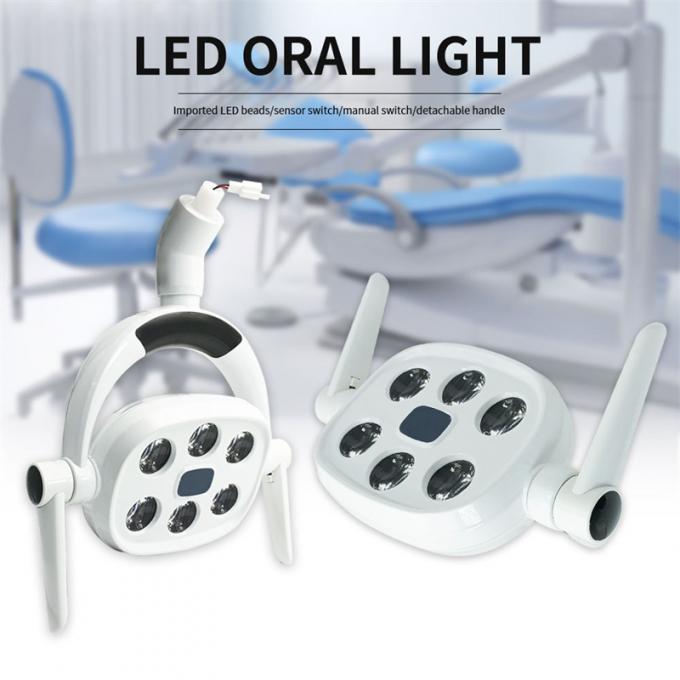Led Dental 6 LED Dental Surgery Light - 30000 Lux Shadowless Oral Lamp