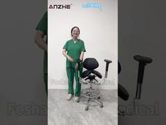AZ-ST08 Ergonomic Split Saddle Stool Operation Guide | Adjustable Medical Chair for Dental and Veter