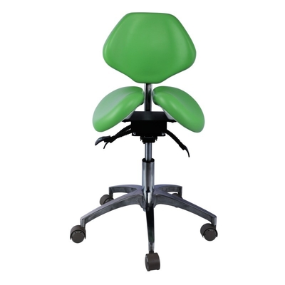 Unique Dentist Stool Blue Color Barber Shop Chair Comfortable Dental Twin Saddle Stool