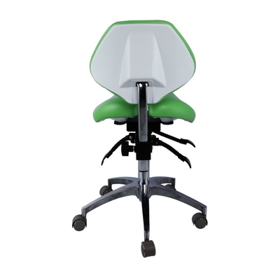 Unique Dentist Stool Blue Color Barber Shop Chair Comfortable Dental Twin Saddle Stool