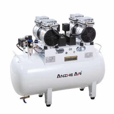 1100W Dental Vacuum Pump Compressor 60L Low Noise OEM/ODM Dental Dual Air Compressor