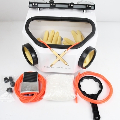 LED Light Dental Sandblaster Two Pen Dental Lab Equipment Dental Sandblasting Machine
