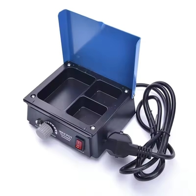 3 Slots Wax Heater Pot  Dental Lab Wax Pot 13.5x12.8x5.3cm
