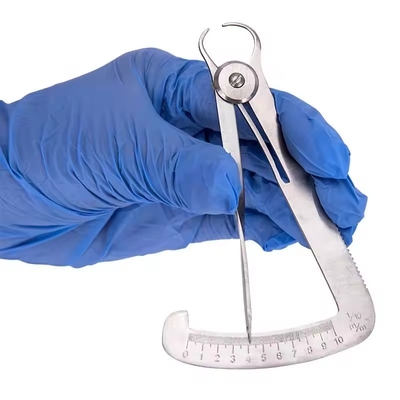 0-10mm Crown Spring Caliper Stainless Steel Dental Brackets Gauge Steel Ruler