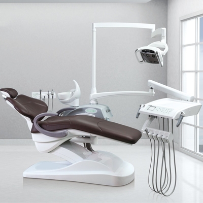 Luxury Design Big Soft Cushion Dental Unit Multi Color Dental Chair With 9 Memories