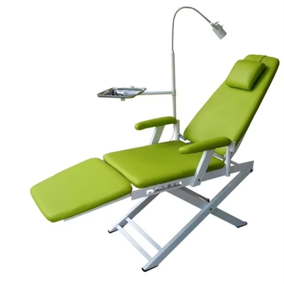 Mobile Dental Clinic Foldable Portable Dental Chair Unit With Hanging Turbine Unit