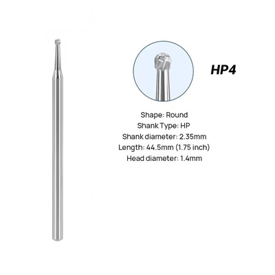 Dental Lab Tungsten Carbide Burs 10pcs/Box Dental Round Carbide Burs For Polishing