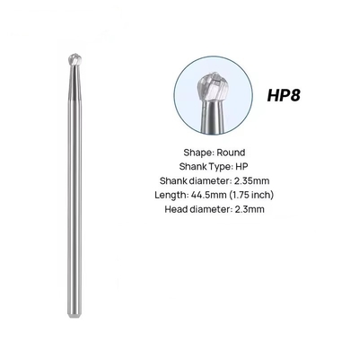 Dental Lab Tungsten Carbide Burs 10pcs/Box Dental Round Carbide Burs For Polishing