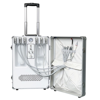 Suitcase Design Portable Dental Unit For Student With Build In Air Compressor 6L Tank