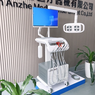 Foshan Factory 550W Dental Mobile Cart Dental Clinic Portable Dental Unit With Lamp