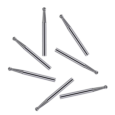 10pcs/ Box Medical Polishing Bur Tungsten Dental Carbide Bur Ball Shape Carbide Burs For Denture