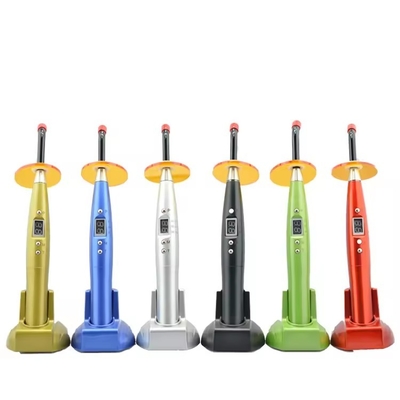 Dental Led Curing Light Plastic Body Colorful Design Cordless Dental Light Cure Lamp