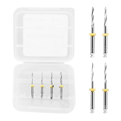 Dental Stainless Steel Metal Drills Dental Bur Reamers For Fiber Post Dental Clinic Lab Material Dental Root Canal Drills