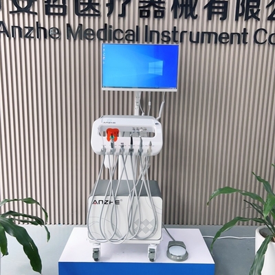 Portable Veterinary Equipment Dentist Mobile Dental Unit With Air Compressor And Computer Oral Camera Set