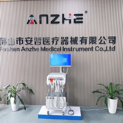 Dental Instruments Tray Mobile Dental Surgical Trolley For Veterinary Use Pet Teeth Treatment Cart With Compressor