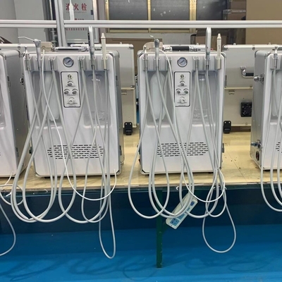 Anzhe Mobile Dental Turbine Unit With 4 Tools Holder Portable Dental Unit System with Built-in Air Compressor