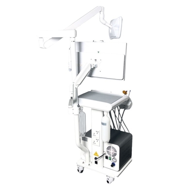 Luxury Dental Trolley Cart Movable Dental Treatment Desk Portable Dental Unit with Teeth Whitening LED Lamp