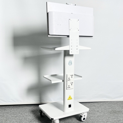 Oral Scanner Mobile Nursing Cart White Color Mobile Dental Trolley With Power Outlet Multi-Function Mobile Lab Cart