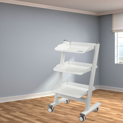 Hospital Dental Metal Tool Cart 3 Layer Dental Mobile Cart Tools Beauty Salon Storage Trolley