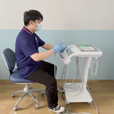 Portable Dental Operation Tray with Saliva Ejector Suction Custom Accept Mobile Dental Delivery Unit