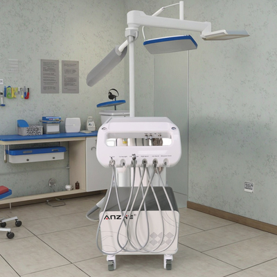 Foshan Dental Factory Dental Delivery Unit 550W Portable Dental Treatment Unit With Air Compressor Mobile Operation Carts