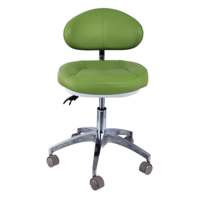 Swivel Lift Dentist Stool Micro Fiber Leather Seat Rotary Dental Clinic Chair Backrest Adjustable Dental Assistant Chair