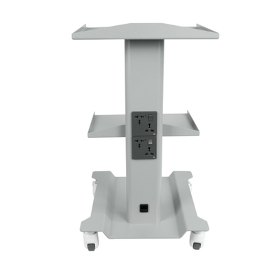 Dental Clinic Tool Cart Heavy Design Metal Mobile Instrument Trolley Hot Sell Grey Color Medical Mobile Delivery Cart