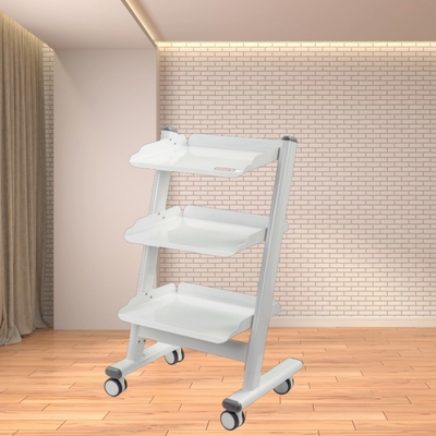 Light Weight Dental Clinic Tool Cart 3 Layer Metal Dental Equipment Trolley with Socket Medical Instrument Cart