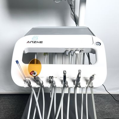 Luxury Dental Device Trolley Cart Mobile Dental Treatment Cart Portable Dental Unit with LED Light Dental Operation Trolley