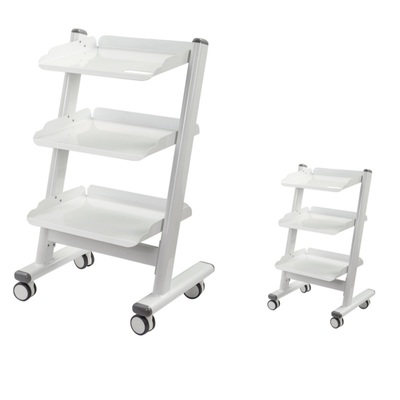 3-layer Economical and Convenient Salon Trolley Durable Dental Mobile Cart Hospital Dental Metal Tool Cart with Four Wheels