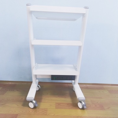 3-layer Economical and Convenient Salon Trolley Durable Dental Mobile Cart Hospital Dental Metal Tool Cart with Four Wheels