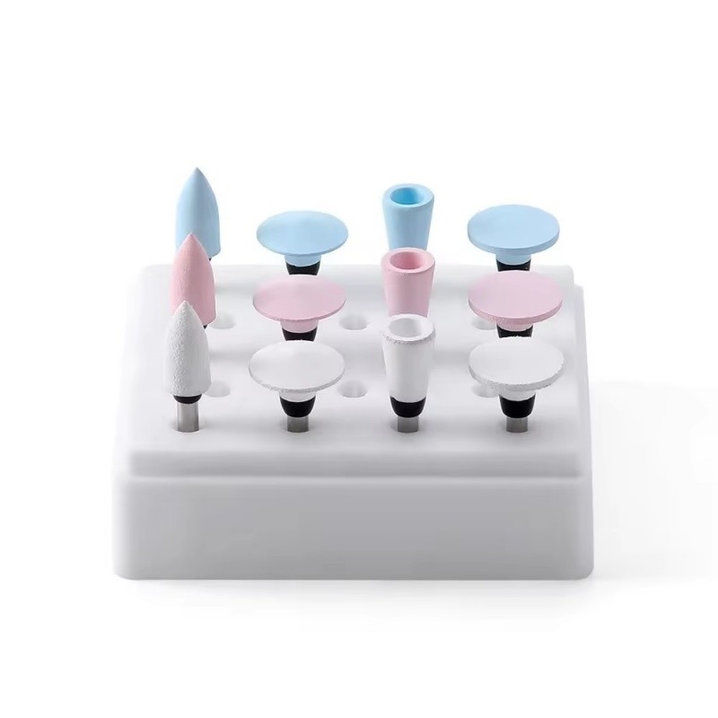 12pcs/box high quality dental silicone teeth polishing for contra angle handpiece hot sell dental polishing kits