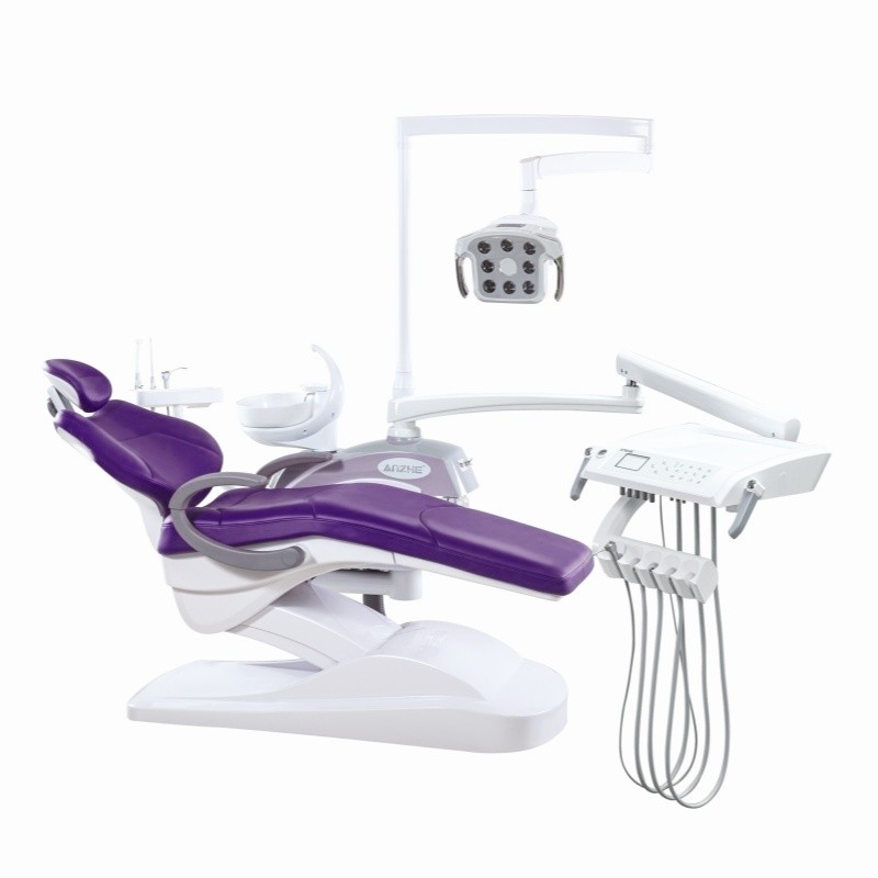 Luxury Design Big Soft Cushion Dental Unit Multi Color Dental Chair With 9 Memories