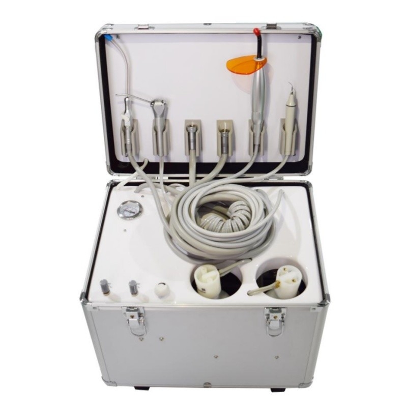 Mini Size Dental Therapy Suitcase With Build In Curing Light And Dental Scaler Mobile Dental Treatment Unit