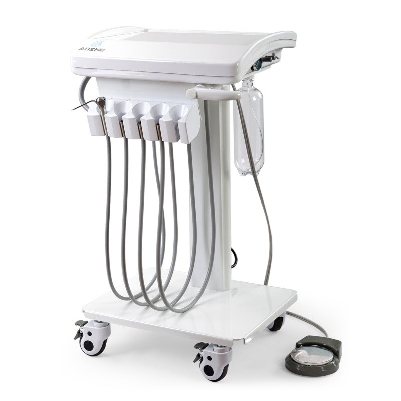 Removable Cart Animal Teeth Cleaning Mobile Unit With Suction Portable Veterinary Dental Unit