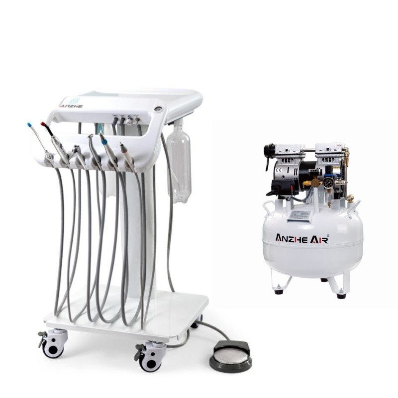 Wholesale Price Mobile Dental Unit 4 Universal Wheel Dental Mobile Treatment Carts Dental Factory Portable Dental Carts