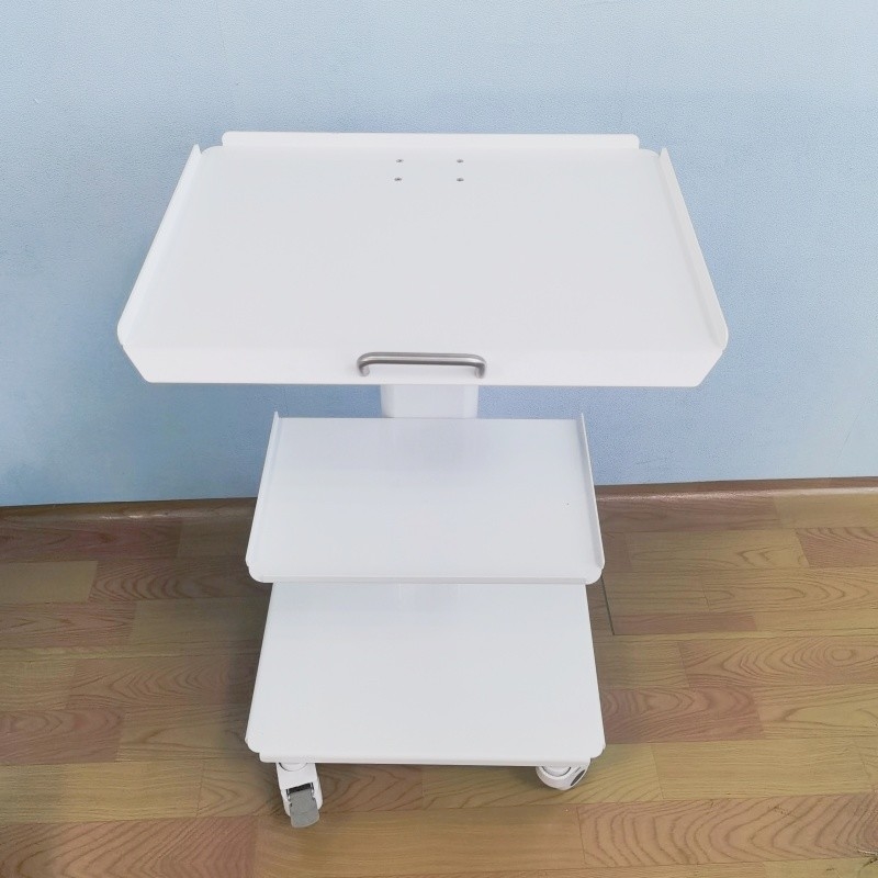 Mobile Instrument Cart Dental Cart Unit with Brake Caster Built-in Socket Dental Portable Trolley Cart