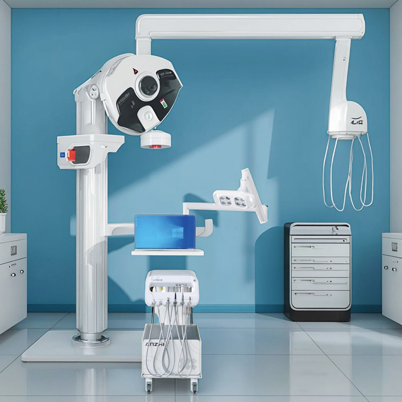 Animal Tooth Treatment Unit Portable Veterinary Dental Unit For Pet Vet Clinic Dental Cart With Operation Light