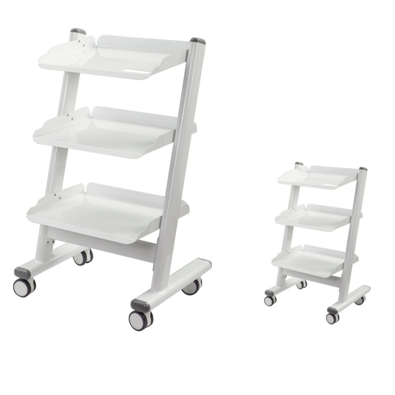 Hospital Dental Metal Tool Cart 3 Layer Dental Mobile Cart Tools Beauty Salon Storage Trolley