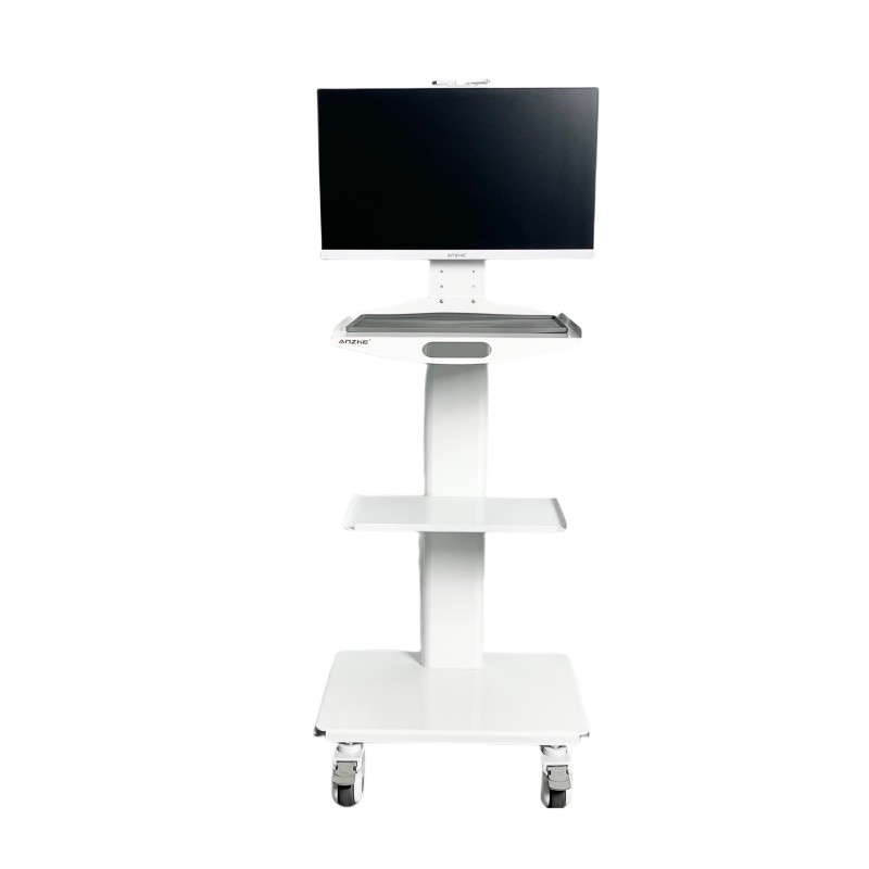 Dental Clinic Instrument Trolley With Socket Stainless Steel Oral Scan