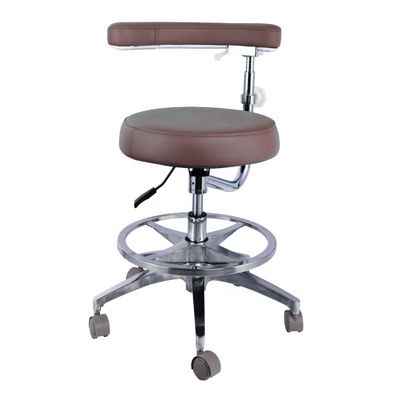 Good price Height Adjustable Hospital Furniture Chair Micro Fiber Leather Round Shape Dentist Stool online
