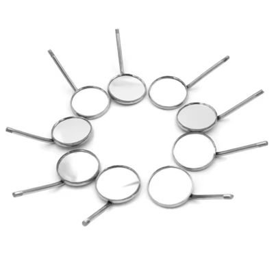 Good price Anti Fog Dentist Instrument Plain Mirror Stainless Steel Oral Reflectors Autocalvable Dental Mouth Mirror online