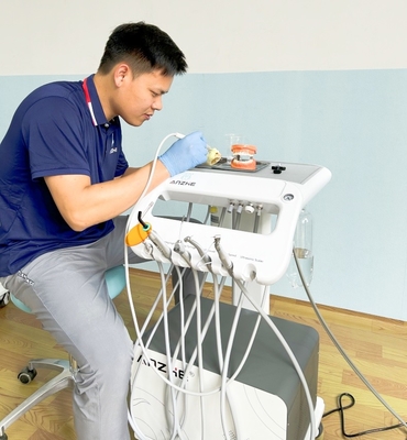 Dentist Cart Unit Mobile Treatment Sets for Dental Surgery Low Noise Dental Mobile Turbine 550W Dental Movable Trolley