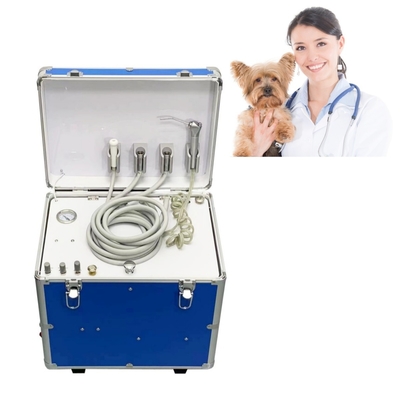 Mobile Vet Clinic Portable Dental Unit with 550W air Compressor Luggage Style Pet Dental Treatment Equipment Dental Therapy Unit