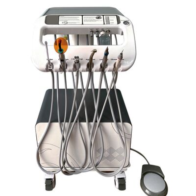 New Mini Mobile Dental Unit with Air Compressor Portable Dental Therapy Cart for Clinics Homes Mobile Vet Dental Unit