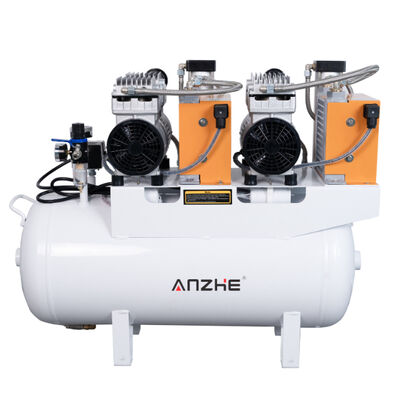 Good price 60L Dental Air Compressor with Dryer 1700W Silent Oil Free Air Pump for 4 Dental Chairs Medical Air Compressor online