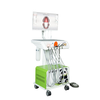 Veterinary Dental Trolley with Oral Camera Portable Pet Dental Unit Mobile Vet Dental Workstation with Air Compressor OEM