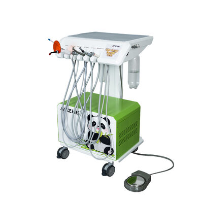Portable Veterinary Dental Unit Mobile Pet Dental Workstation with Air Compressor Scaler Suction Vet Dental Trolley OEM