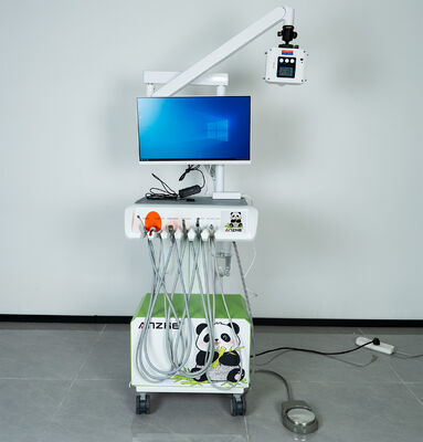 Portable Dental Unit with Integrated X-Ray & Digital Sensor and 550W Oil-Free Compressor for Ultra-Light 1.7kg Portable X-Ray